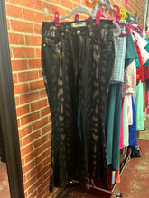 Load image into Gallery viewer, black snakeskin Rock and Roll Jeans, 30
