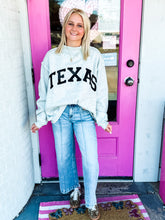 Load image into Gallery viewer, Texas reversible mock neck sweater w/hot pink TX
