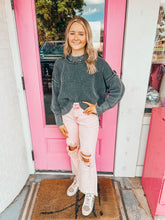 Load image into Gallery viewer, Mineral wash corded sweater
