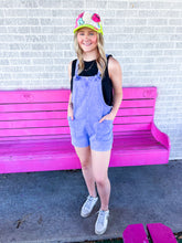 Load image into Gallery viewer, Color denim short overalls
