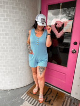 Load image into Gallery viewer, Corded button up romper
