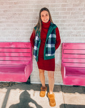 Load image into Gallery viewer, Plaid Sherpa Vest
