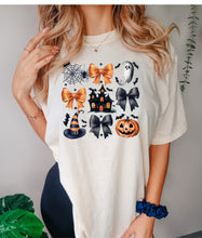 Load image into Gallery viewer, Orange and black coquette Halloween
