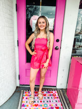 Load image into Gallery viewer, Pink bubble romper
