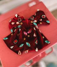 Load image into Gallery viewer, Jeweled velvet bows
