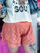 Load image into Gallery viewer, Double layer Lace shorts
