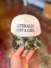 Load image into Gallery viewer, Literally just a girl embroidered hat
