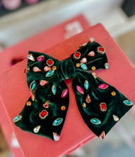 Load image into Gallery viewer, Jeweled velvet bows
