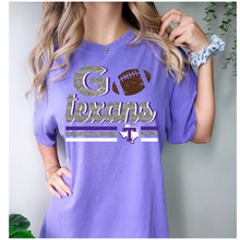 Load image into Gallery viewer, Tarleton Football Faux glitter design
