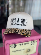 Load image into Gallery viewer, Just a girl who loves Jesus embroidery hat

