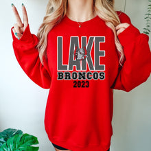 Load image into Gallery viewer, Lake Bronco Cheer Fundraiser Lake Broncos Design
