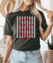 Load image into Gallery viewer, Lake Broncos stripe bow coquette
