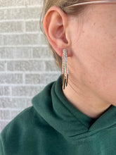 Load image into Gallery viewer, layered square hoop earrings
