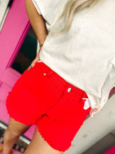 Load image into Gallery viewer, Tummy control high rise red shorts
