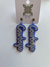 Load image into Gallery viewer, Cowboys acrylic earrings
