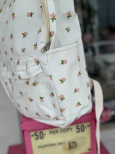 Load image into Gallery viewer, Vintage rose backpack
