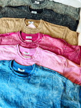 Load image into Gallery viewer, French Terry Acid Wash Tee
