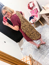 Load image into Gallery viewer, Maroon leopard Umgee Womens Dress, Large
