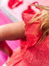 Load image into Gallery viewer, Smocked ruffle sleeve top
