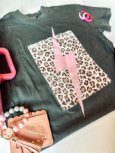 Load image into Gallery viewer, Pepper leopard lightening bolt tee
