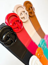 Load image into Gallery viewer, Thick GG belt with elastic.

