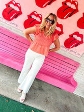 Load image into Gallery viewer, Smocked ruffle sleeve top
