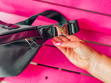 Load image into Gallery viewer, Black nylon bum bag
