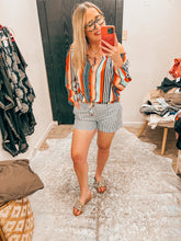 Load image into Gallery viewer, Stripes Jolt Womens Top, Large
