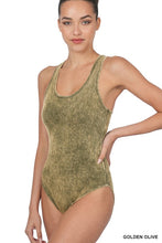 Load image into Gallery viewer, Acid Wash Tank Racerback Bodysuit
