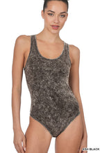Load image into Gallery viewer, Acid Wash Tank Racerback Bodysuit
