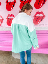 Load image into Gallery viewer, Color Block Terry Cloth Shacket
