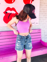 Load image into Gallery viewer, Denim Patch Cutoffs
