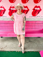 Load image into Gallery viewer, pink/white Andre by Unit Womens Dress, 2XL
