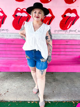 Load image into Gallery viewer, Denim with Leopard patches Judy Blue Shorts, 3XL
