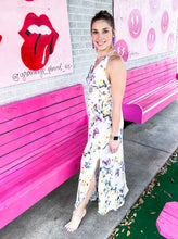 Load image into Gallery viewer, Purple floral crepe maxi dress
