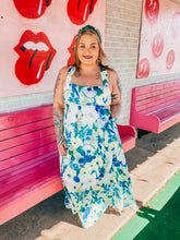 Load image into Gallery viewer, Sleeveless floral maxi dress
