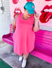 Load image into Gallery viewer, Rae Mode - Plus Size Sleeveless Neon Color  Swing Dress with pockets
