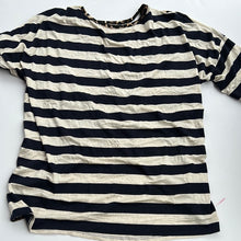 Load image into Gallery viewer, stripe with Leopard Lilypad Womens Top, Medium

