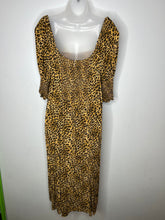 Load image into Gallery viewer, Leopard Blue Rain Womens Dress, 3XL
