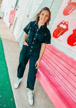 Load image into Gallery viewer, Denim cargo jumpsuit
