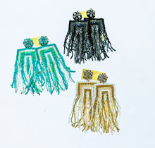 Load image into Gallery viewer, Boujee Beaded Chandelier Earrings
