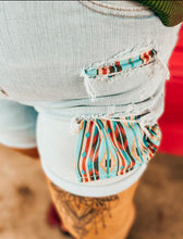 Load image into Gallery viewer, Judy Blue Aztec print pocket shorts 150137
