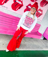 Load image into Gallery viewer, Ruby Red Bell bottoms
