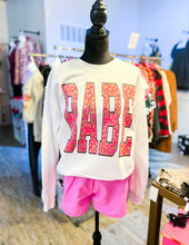 Load image into Gallery viewer, Babe Leopard Crewneck
