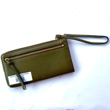 Load image into Gallery viewer, Olive Coach Keychain/Wallet
