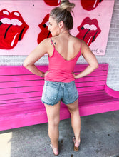 Load image into Gallery viewer, Acid Wash Color Denim Shorts

