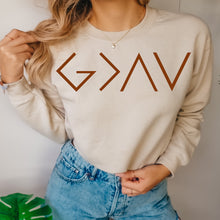 Load image into Gallery viewer, God is greater than high and low Crewneck

