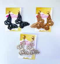 Load image into Gallery viewer, Butterfly Wood Earrings
