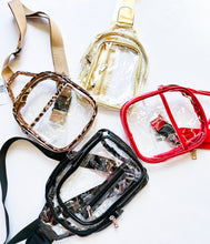 Load image into Gallery viewer, Clear sling bum bag

