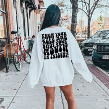 Load image into Gallery viewer, Chiefs Shut yo Mouth Crewneck
